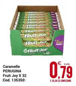 Centro Cash Caramelle PERUGINA Fruit Joy X 32 offerta