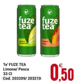 Centro Cash Te' FUZE TEA Limone/ Pesca offerta