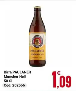 Centro Cash Birra PAULANER Muncher Hell offerta