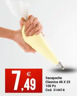 Centro Cash Sacapoche Classica 46 X 23 100 pz offerta