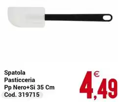 Centro Cash Spatola Pasticceria Pp Nero+Si 35 Cm offerta