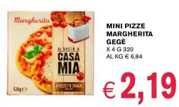 D'Italy Mini pizze margherita GEGE x4 offerta