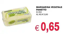 D'Italy Margarina vegetale PANETTO offerta