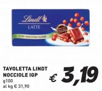 Tavoletta lindt nocciole igp