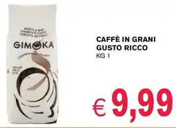 D'Italy Caffè in grani gusto ricco GIMOKA offerta