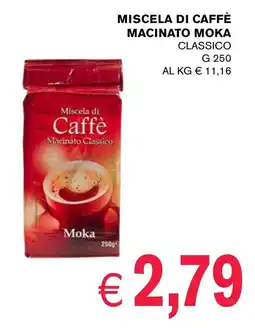 D'Italy Miscela di caffè macinato MOKA offerta