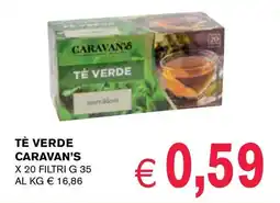 D'Italy Tè verde CARAVAN'S x 20 filtri offerta