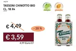 Prezzemolo e Vitale Tassoni chinotto bio offerta