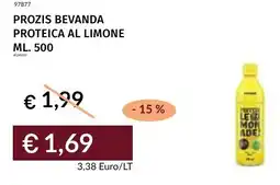Prezzemolo e Vitale Prozis bevanda proteica al limone offerta