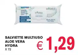 D'Italy Salviette multiuso aloe vera HYDRA x72 offerta