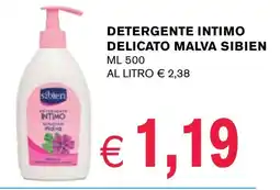 D'Italy Detergente intimo delicato malva SIBIEN offerta