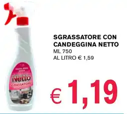 D'Italy Sgrassatore con candeggina NETTO offerta