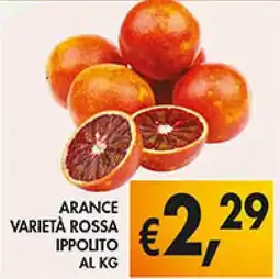 Coal Arance varietà rossa ippolito offerta