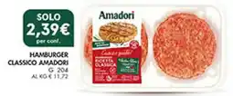 Coal Hamburger classico AMADORI offerta