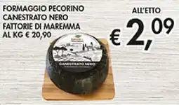 Coal Formaggio pecorino canestrato nero fattorie di maremma offerta