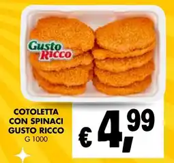 èccoMI Cotoletta con spinaci GUSTO RICCO offerta