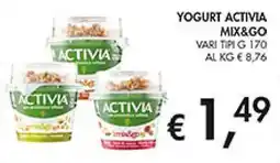 Coal Yogurt activia mix&go offerta