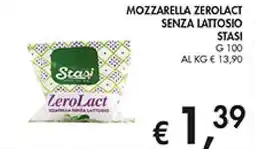 Coal Mozzarella zerolact senza lattosio STASI offerta