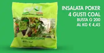 èccoMI Insalata poker 4 gusti COAL offerta