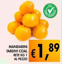 èccoMI Mandarini tardivi coal rete offerta