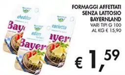 Coal Formaggi affettati senza lattosio bayernland offerta