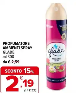 Iperal Profumatore ambienti spray GLADE offerta