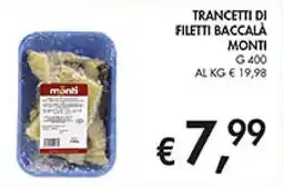 Coal Trancetti di filetti baccala MONTI offerta