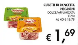 Coal Cubetti di pancetta negroni dolce/affumicata offerta