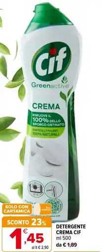 Iperal Detergente crema CIF offerta