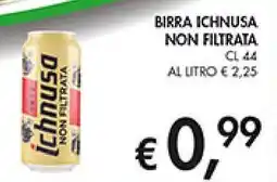 Coal Birra ichnusa non filtrata offerta