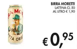 Coal Birra moretti lattina offerta