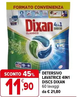 Iperal Detersivo lavatrice 4in1 discs DIXAN offerta