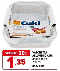 Iperal Vaschetta alluminio CUKI offerta