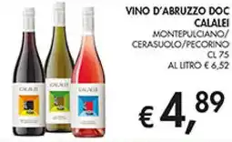 Coal Vino d'abruzzo doc calalei montepulciano/ cerasuolo/pecorino offerta