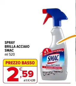 Iperal Spray brilla acciaio SMAC offerta