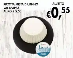 èccoMI Ricotta mista d'urbino val d'apsa offerta