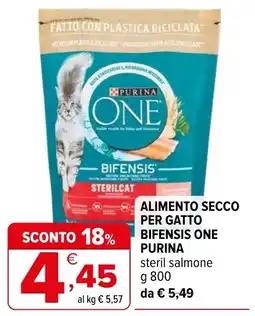 Iperal Alimento secco per gatto bifensis ONE PURINA offerta