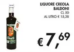 Coal Liquore creola baldoni offerta