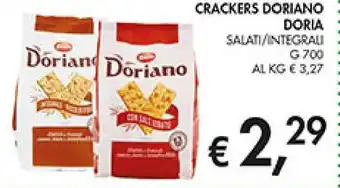 Crackers doriano doria salati/integrali