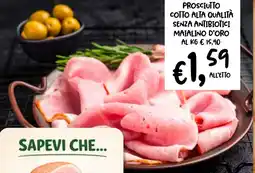 èccoMI Prosciutto cotto alta qualità senza antibiotici maialino d'oro offerta