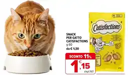 Iperal Snack per gatto CATISFACTIONS offerta