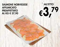 èccoMI Salmone norvegese affumicato preaffettato offerta