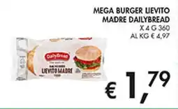 Coal Mega burger lievito madre dailybread offerta