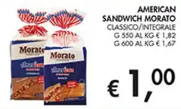 Coal American sandwich morato classico/integrale offerta