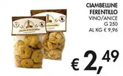 Coal Clambelline ferentillo vino/anice offerta