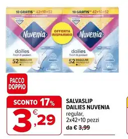 Iperal Salvaslip dailies NUVENIA offerta