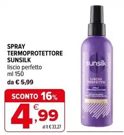 Iperal Spray termoprotettore SUNSILK offerta