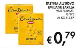 Coal Pastina all'uovo emiliane BARILLA offerta