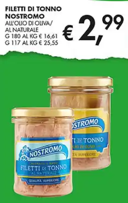 Coal Filetti di tonno nostromo all'olio di oliva/ al naturale offerta