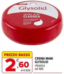 Iperal Crema mani GLYSOLID offerta